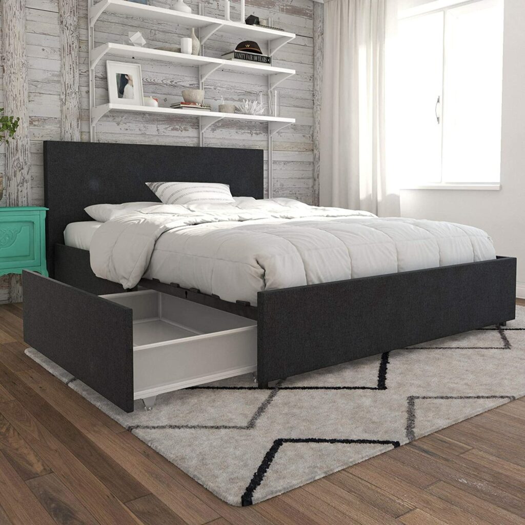 Modern Gray Double Bed