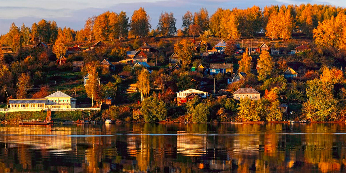 Город плес рисунки