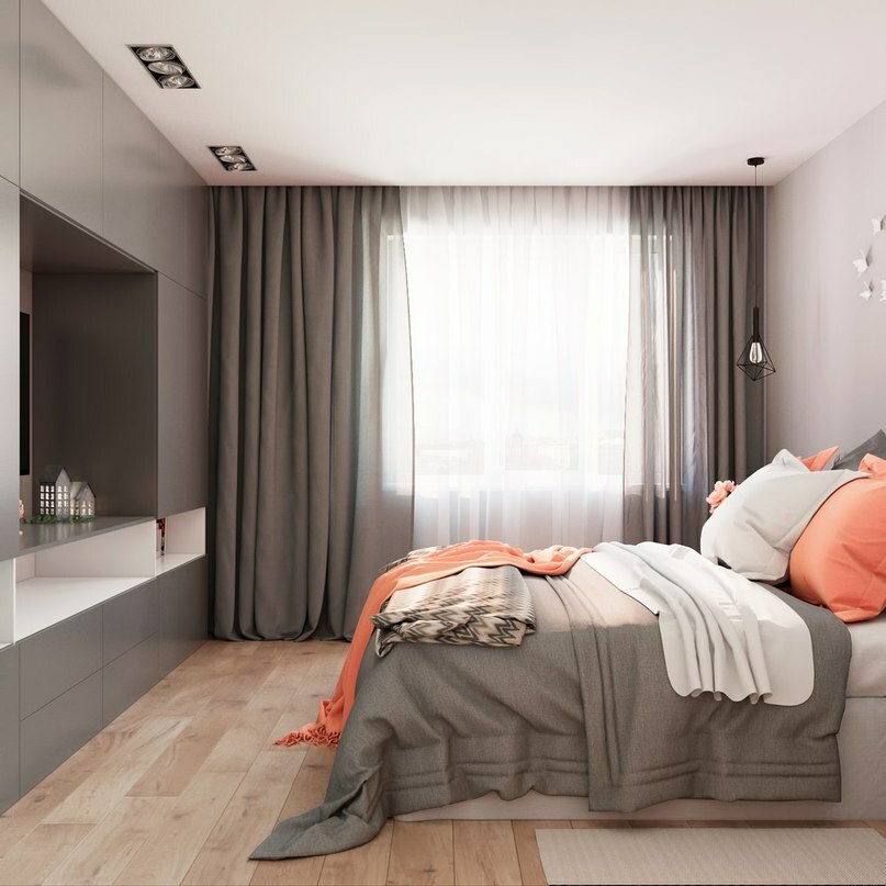 светло-серый цвет для спальни