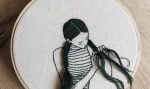 Девочки плетут косички: необычный подход к вышивке
