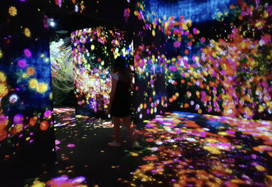 интерактивный музей цифрового искусства в Токио 