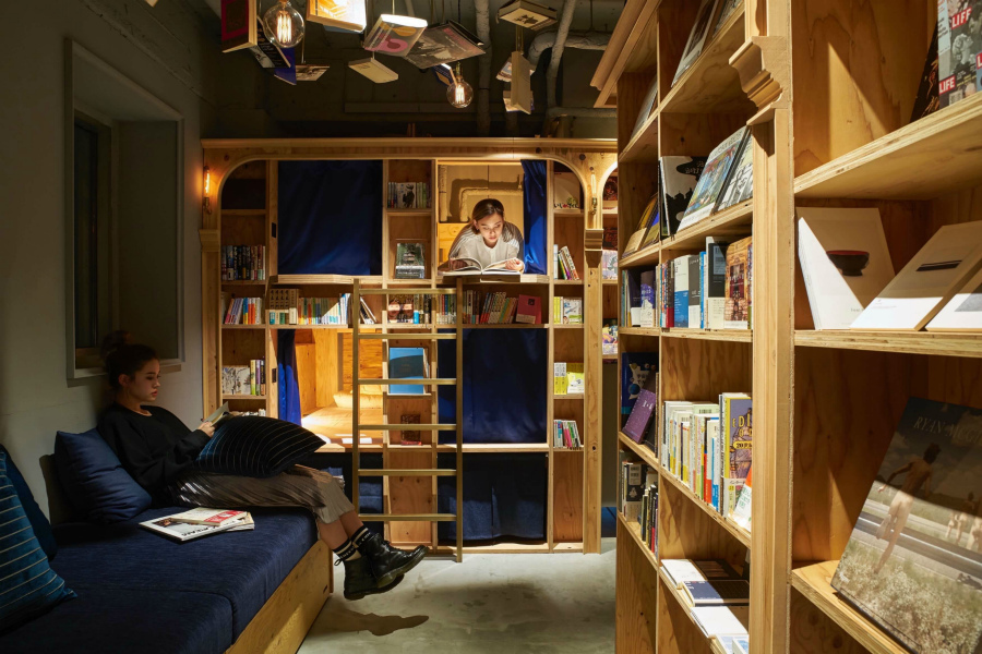 магазин Book and Bed Kyoto в Киото