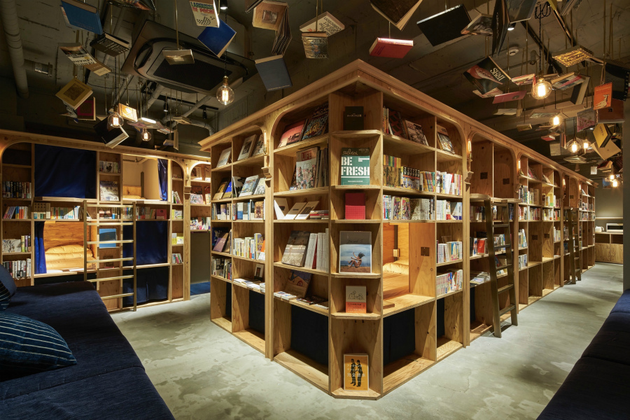 книжный магазин Book and Bed Kyoto 