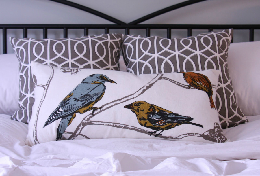 текстиль с птицами 