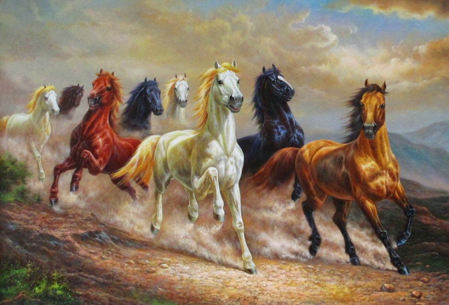 картина лошади 